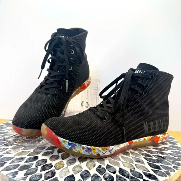 NOBULL | Shoes | Nobull Black Hightop Shoes With Multicolor  display picture 1